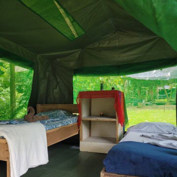 green tent drake bay costa rica